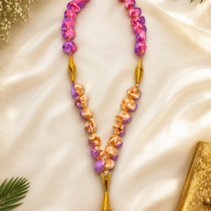 Handcrafted Pink, Purple & Peach Silk Thread Mala